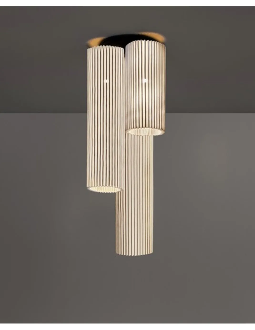 Lámpara de techo Núa 3 - a-emotional light - Composición decorativa de malla metálica