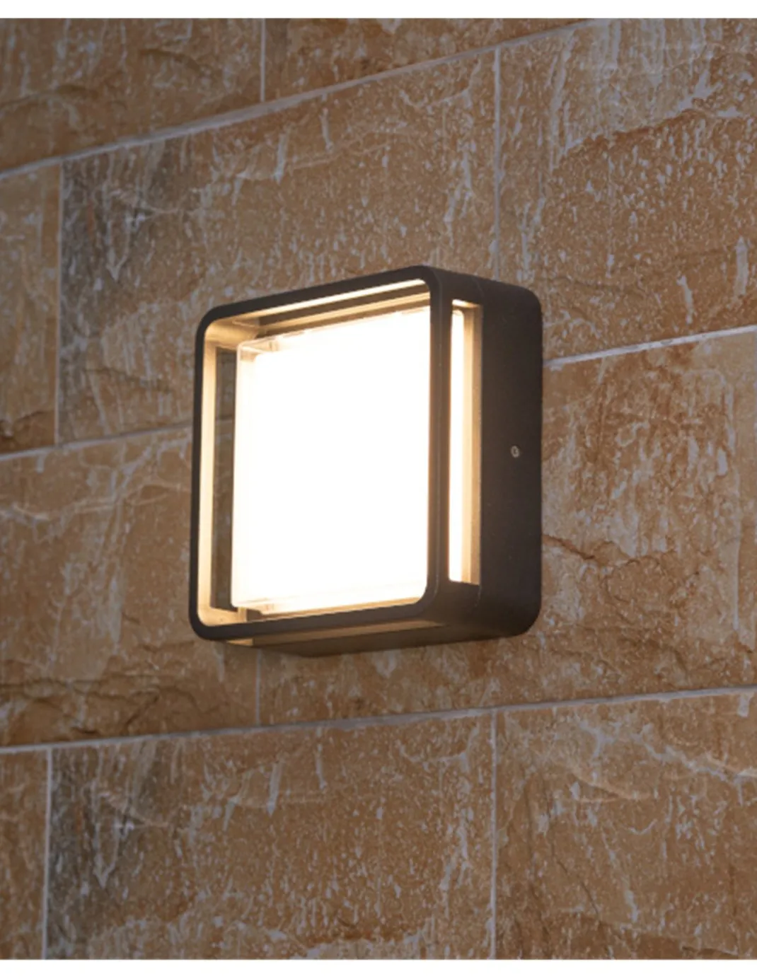 Lámpara de techo/pared Alhambra - Iberlamp - Lámpara de exterior cuadrada