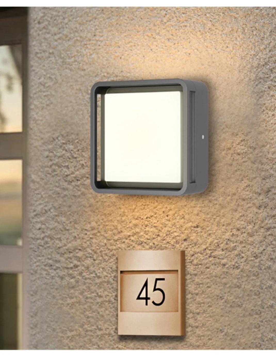 Lámpara de techo/pared Alhambra - Iberlamp - Lámpara de exterior cuadrada