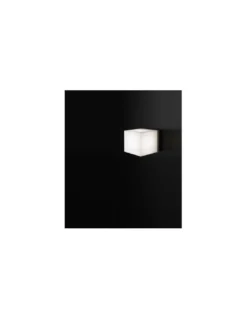 Lámpara de techo/pared LED Q. Bo - B.lux - Lámpara cúbica en blanco opal