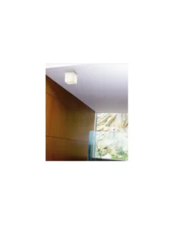 Lámpara de techo/pared LED Q. Bo - B.lux - Lámpara cúbica en blanco opal
