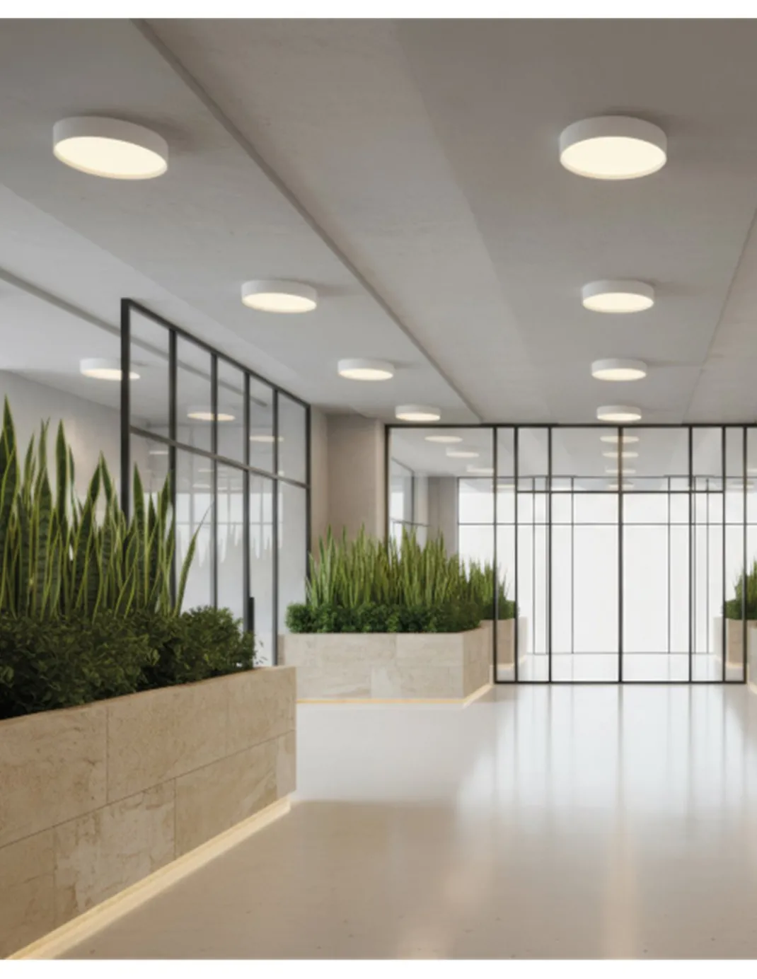 Lámpara de techo/pared Paris - ACB - Diseño cilíndrico moderno blanco