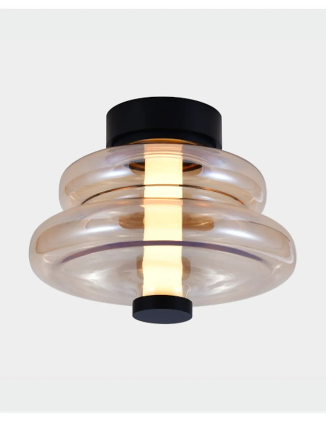 Lámpara de techo/pared Sira - ACB - Lámpara LED decorativa de cristal, estilo vintage