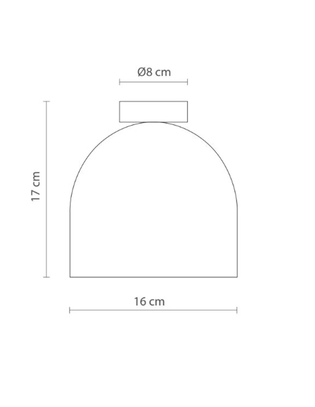 Lámpara de techo Rio – Robin – Plafón de techo moderno, Disponible en 3 colores