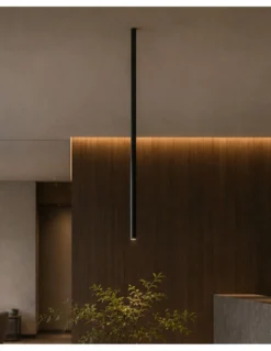 Lámpara de techo Solid C - B.lux - Tubular vertical para techos altos con óptica darklight, luz de acento