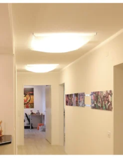 Lámpara de techo Veroca - B.lux - LED Regulable, Pantalla en 2 colores y 2 medidas