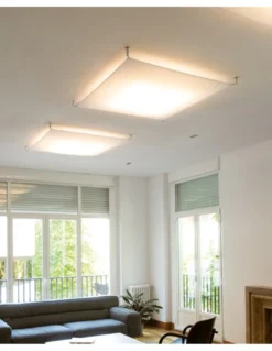 Lámpara de techo Veroca - B.lux - LED Regulable, Pantalla en 2 colores y 2 medidas