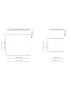 Lámpara de techo Veroca - B.lux - LED Regulable, Pantalla en 2 colores y 2 medidas