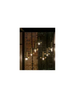 Lámpara de techo - WHIZZ - Faro - Colgante estilo industrial moderno, oro/negro