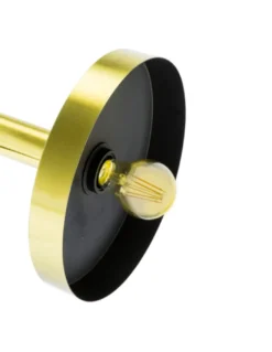 Lámpara de techo - WHIZZ - Faro - Colgante estilo industrial moderno, oro/negro