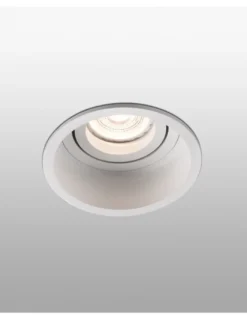 Lámpara downlight empotrable Hyde – Faro – GU10, Ø 8,9 cm