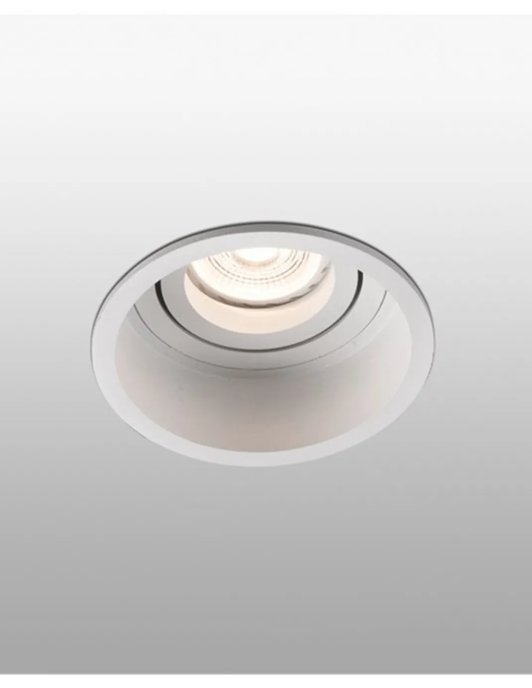 Lámpara downlight empotrable Hyde – Faro – GU10, Ø 8,9 cm