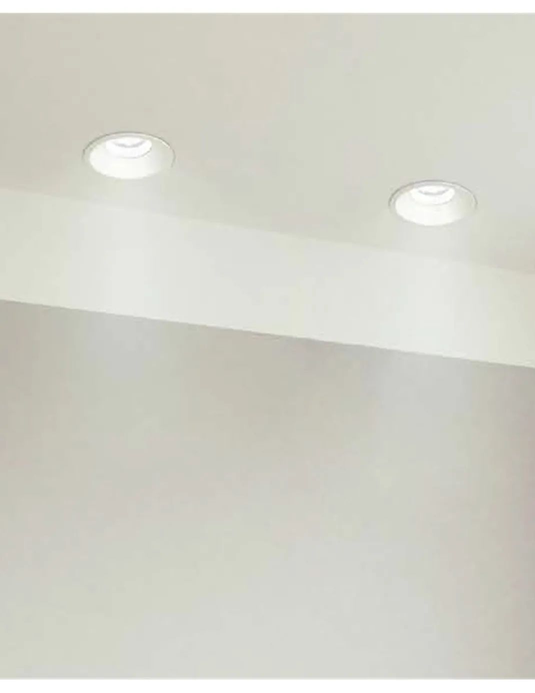 Lámpara downlight empotrable Dorit – FORLIGHT – Lámpara de techo blanca, 2 medidas, LED 3000K
