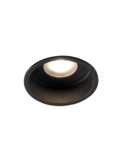 Lámpara Downlight empotrable Hyde – Faro – Lámpara para baño, IP44 GU10, Ø 8,9 cm