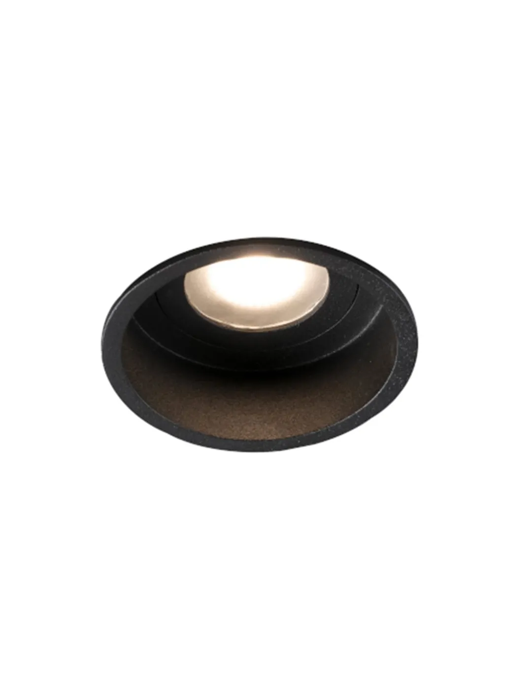 Lámpara Downlight empotrable Hyde – Faro – Lámpara para baño, IP44 GU10, Ø 8,9 cm