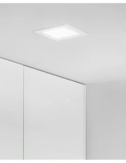 Lámpara downlight Quad - Arkoslight - Foco cuadrado LED, 22 cm