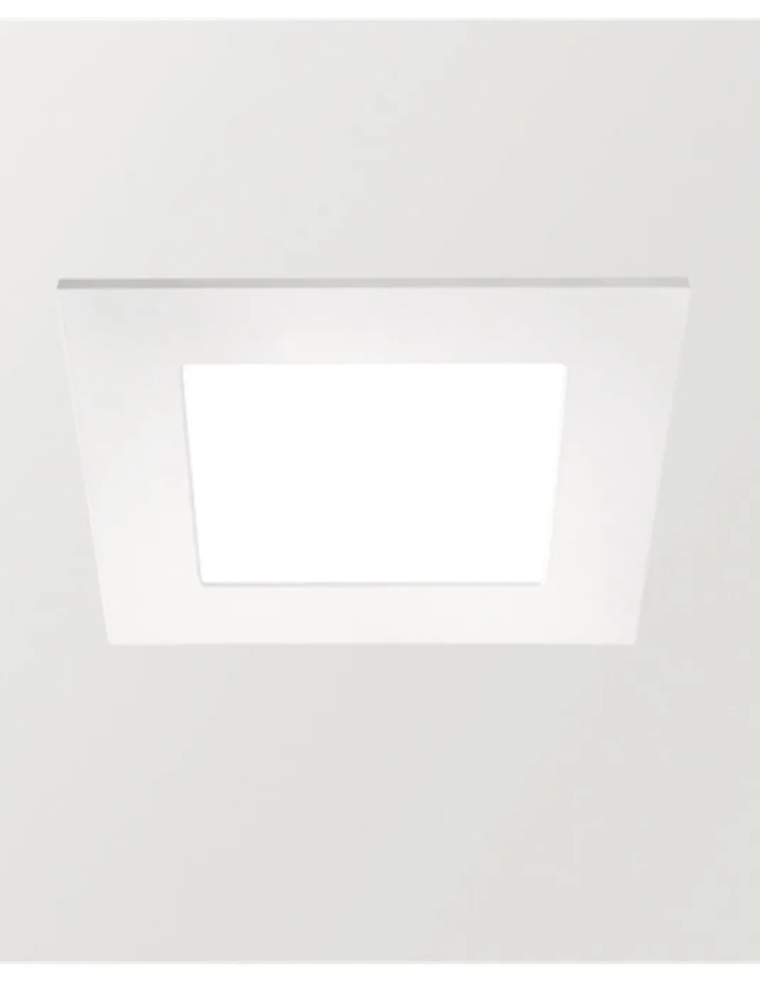 Lámpara downlight Quad - Arkoslight - Foco cuadrado LED, 22 cm