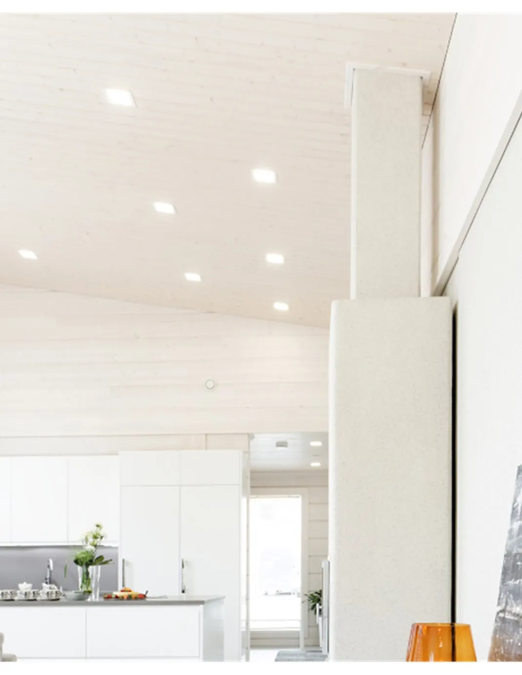 Lámpara downlight Quad - Arkoslight - Foco cuadrado LED, 22 cm