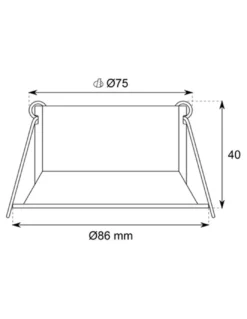 Lámpara empotrable 4200 - Conalux - Downlight empotrable GU10.
