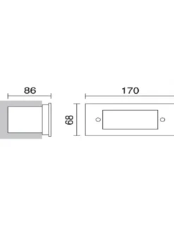 Lámpara empotrable de exterior Barlia - Novolux Lighting