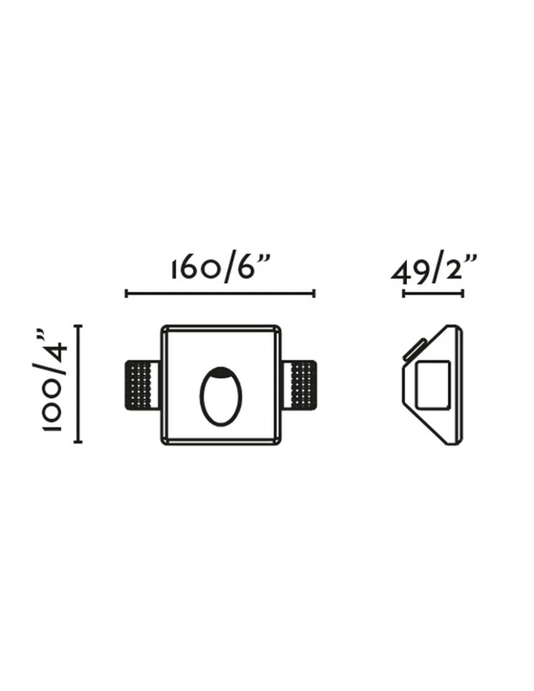 Lámpara empotrable de pared Tuk - Faro - Lámpara de yeso LED