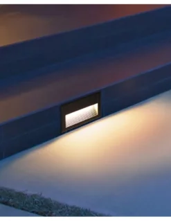 Lámpara empotrable de pared Valle - Iberlamp - Diseño lineal, luz retranqueada de señalización