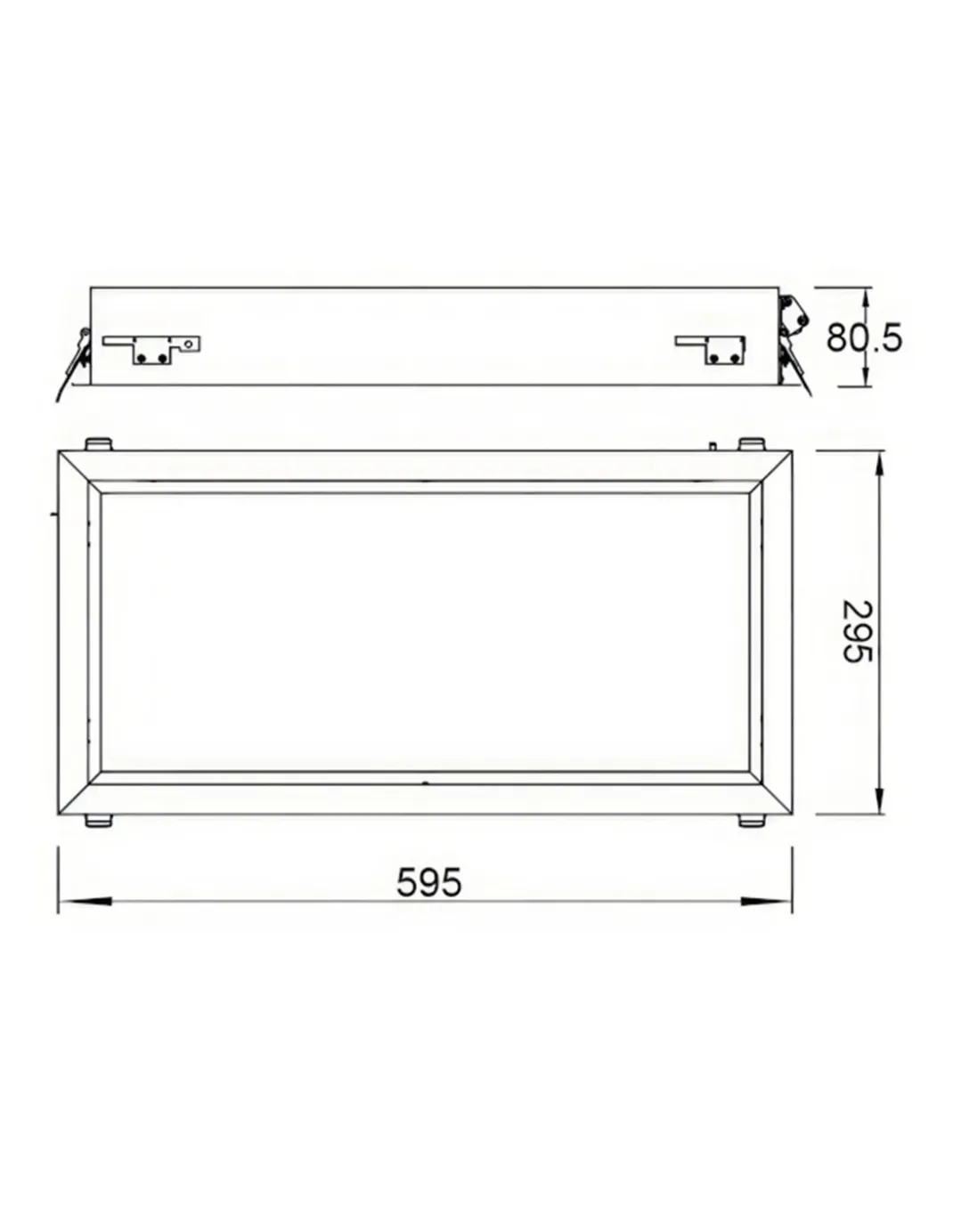 Lámpara empotrable de techo Blue Sky - Mantra - Plafón rectangular efecto cielo/claraboya