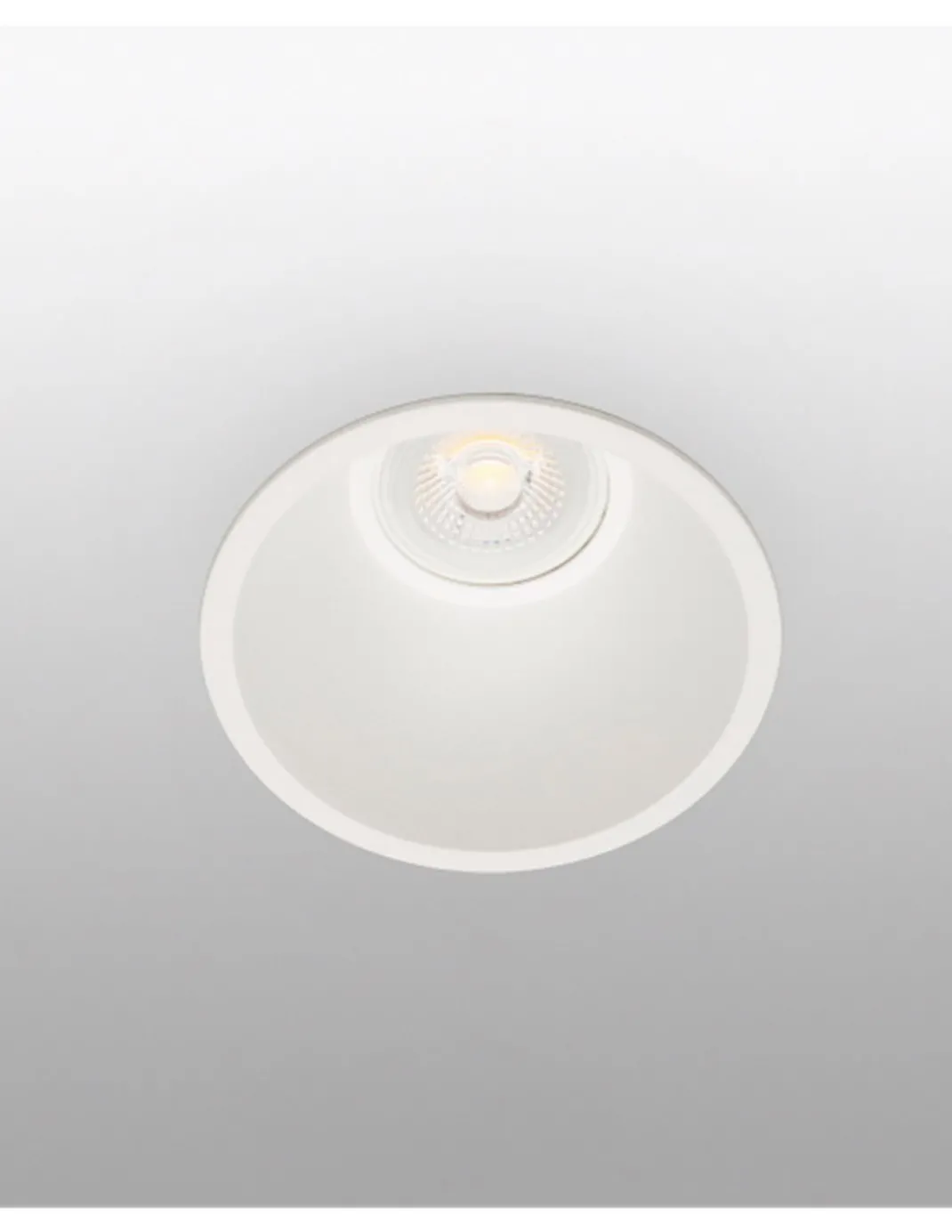Lámpara empotrable de techo Fresh – Faro – Downlight de baño, IP44, Ø 9cm