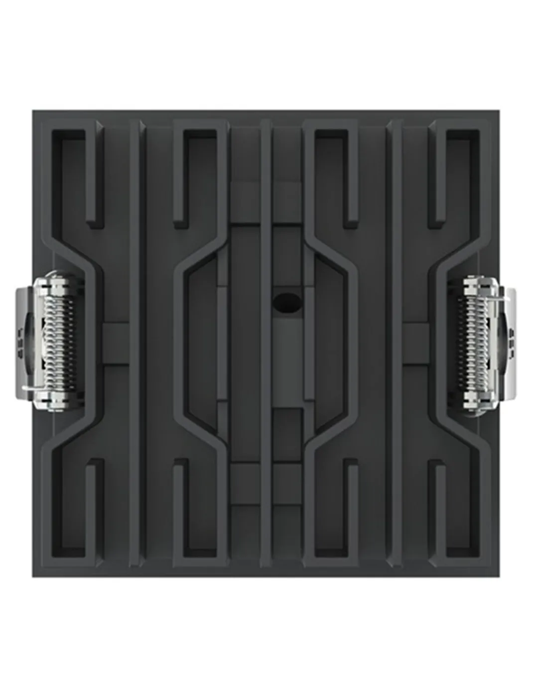 Lámpara empotrable de techo Hera Q1 - Conalux - Diseño cuadrado negro, 4 focos