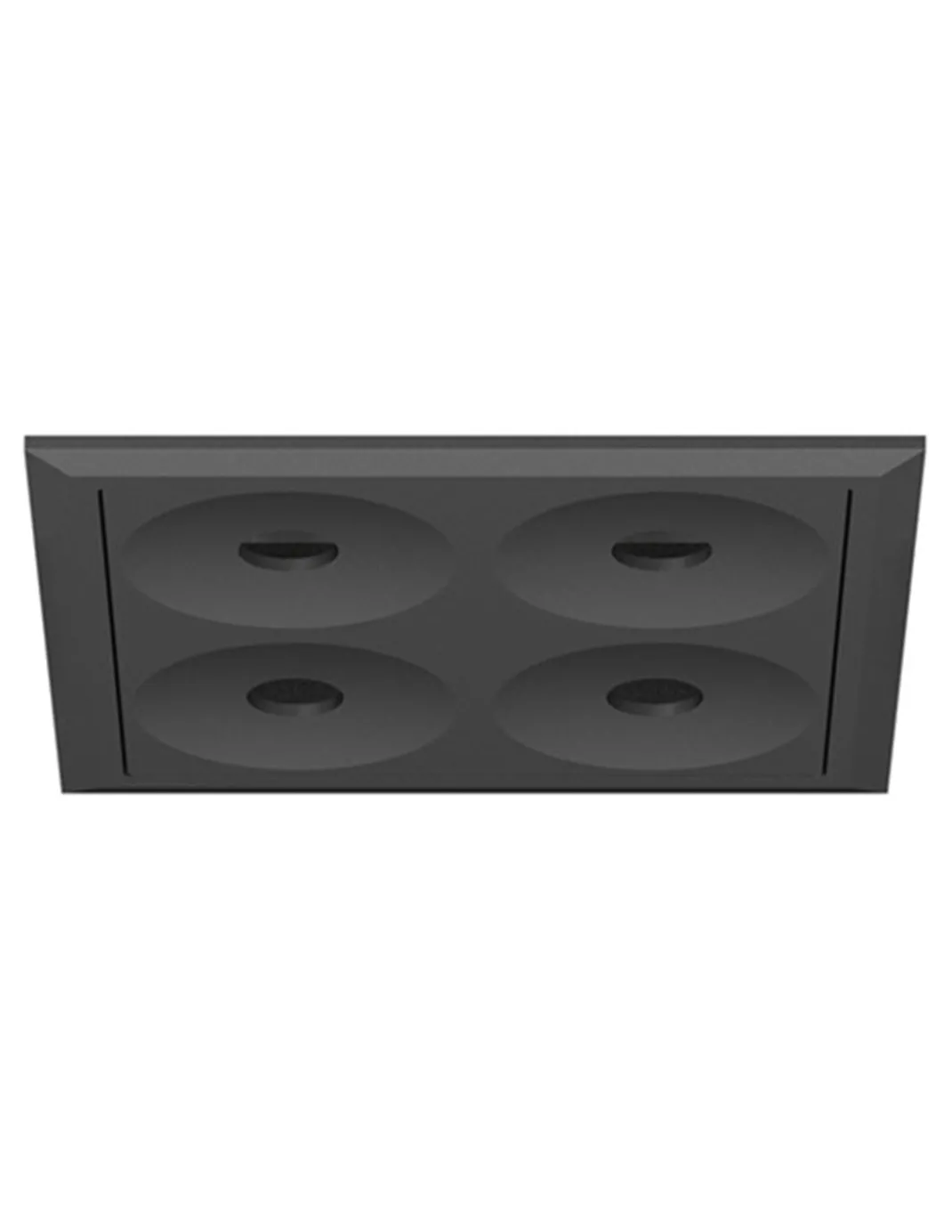 Lámpara empotrable Dot - Conalux - Foco de 4 luces, negro