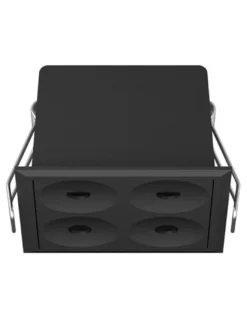 Lámpara empotrable Dot - Conalux - Foco de 4 luces, negro