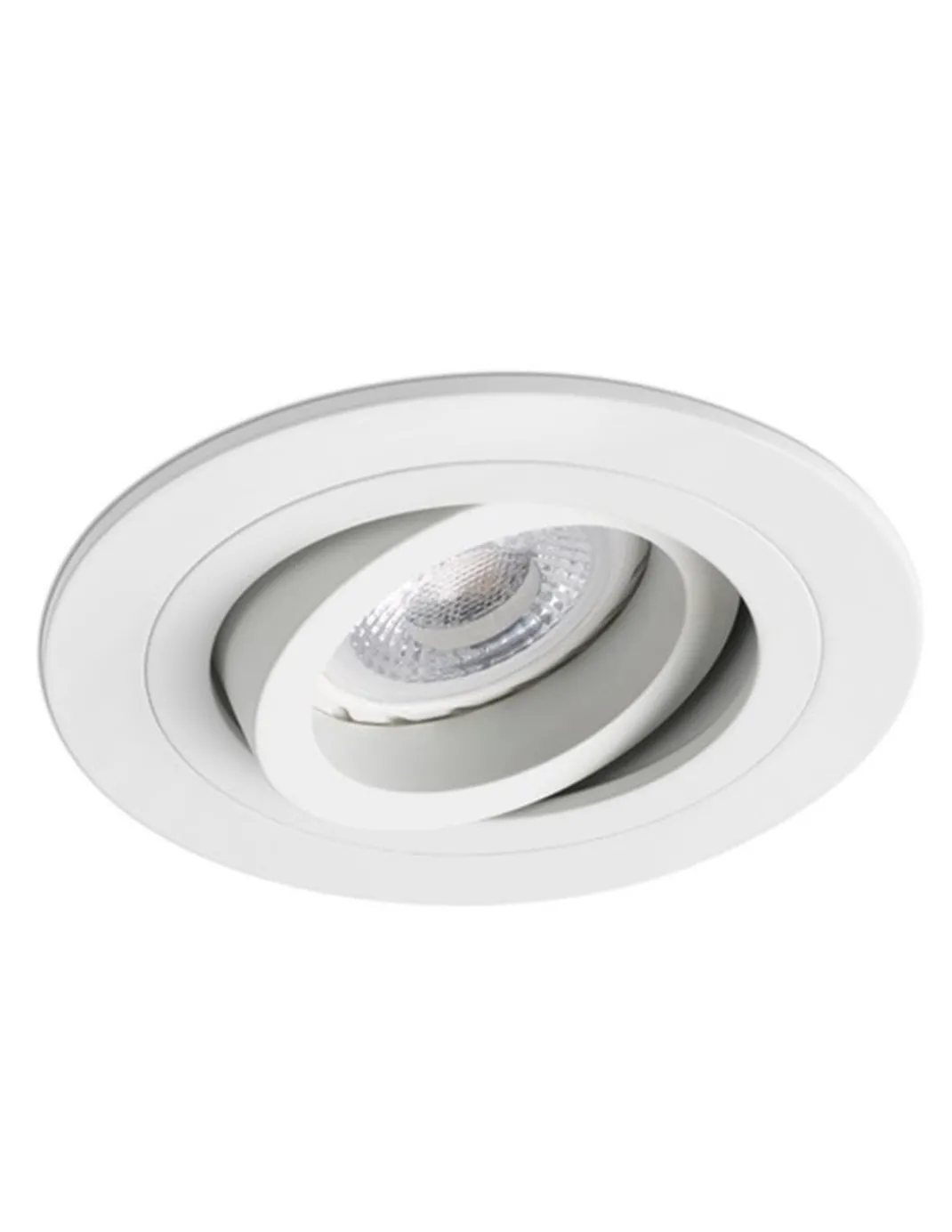 Lámpara empotrable Downlight Radón – Faro – Lámpara redonda, GU10,Ø 9.2 cm