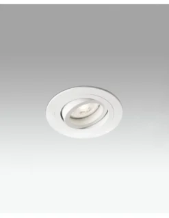 Lámpara empotrable Downlight Radón – Faro – Lámpara redonda, GU10,Ø 9.2 cm