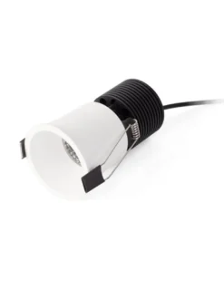 Lámpara empotrable Fox – Faro – Downlight blanco LED 2700K, Ø 6.5 cm