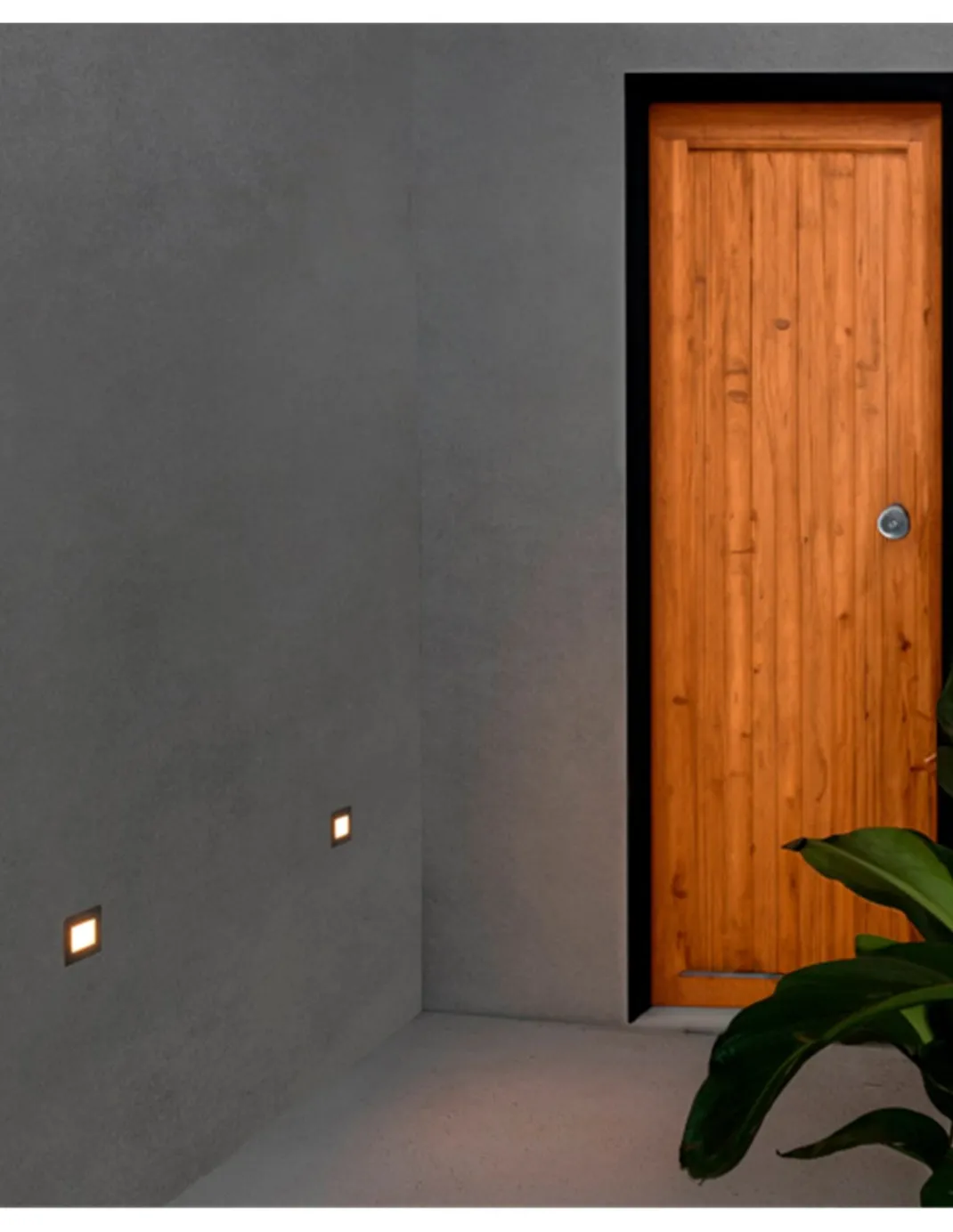 Lámpara empotrable Gron - Faro - Aplique LED de pared exterior