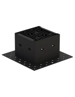 Lámpara empotrable Hera QEP - Conalux - Diseño cuadrado negro con 4 focos