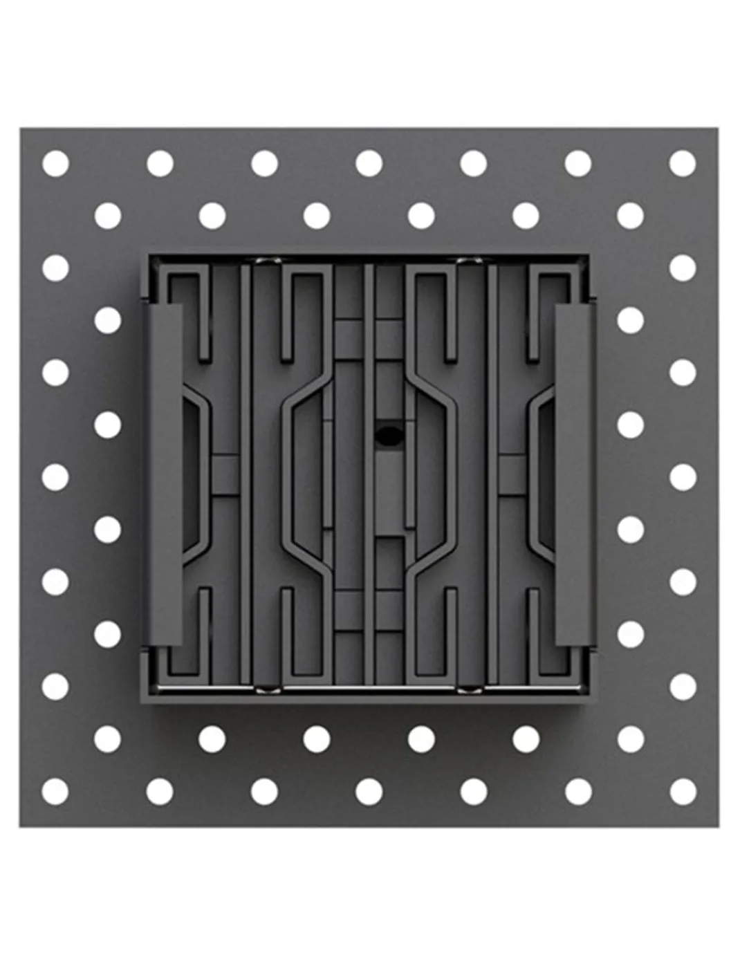 Lámpara empotrable Hera QEP - Conalux - Diseño cuadrado negro con 4 focos