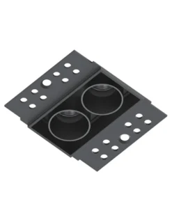 Lámpara empotrable Hera SP 19 - Conalux - Diseño rectangular negro, 2/4/6/9 focos