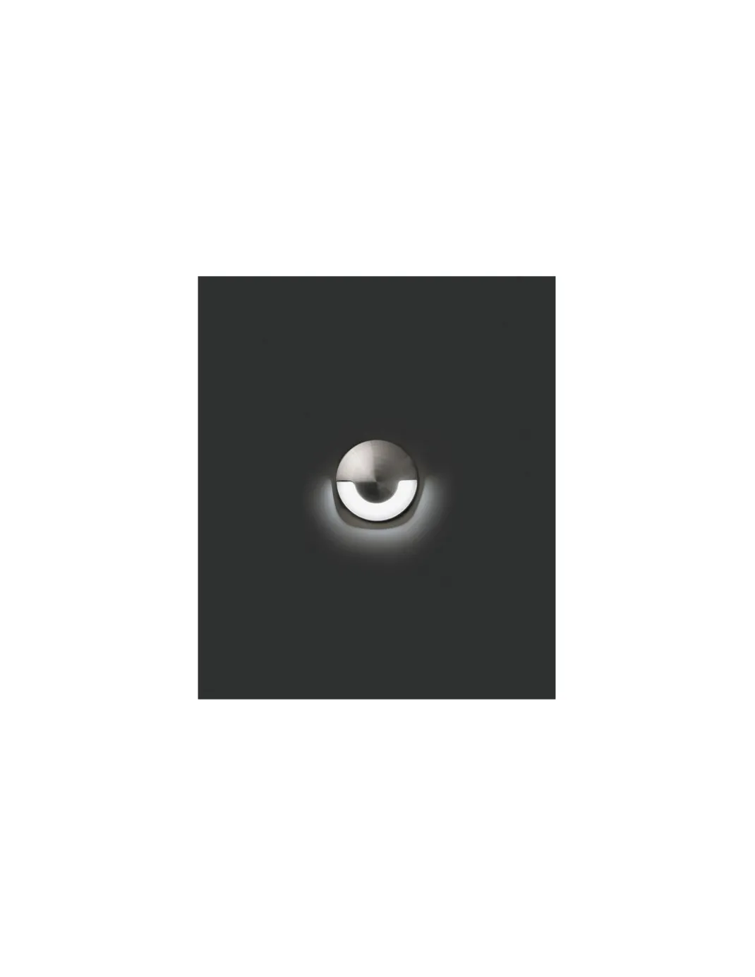 Lámpara empotrable Kane-1 - Faro - Foco LED exterior, acero inoxidable 3W