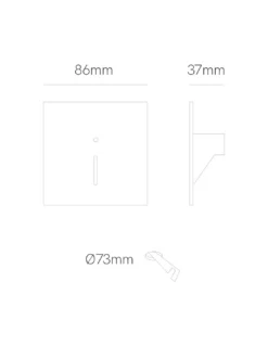 Lámpara empotrable Lao – Beneito & Faure – Lámpara de pared con sensor