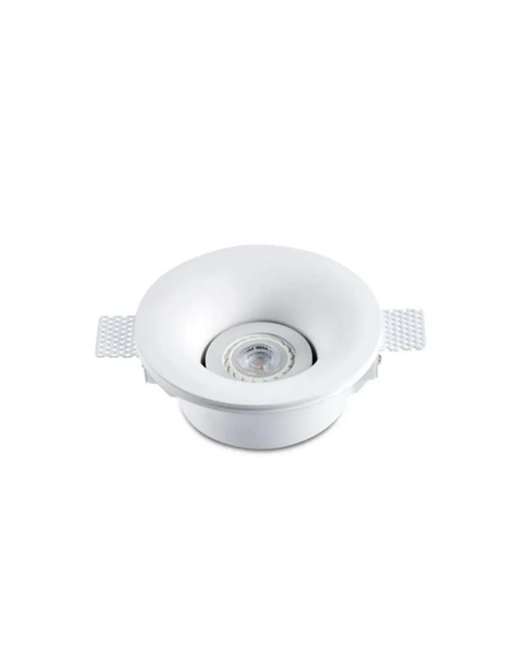 Lámpara empotrable Neu – Faro – Downlight de yeso, GU5.3, Ø 16 cm
