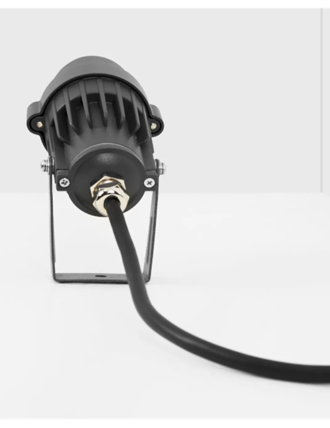 Lámpara estaca de exterior Minimal – FORLIGHT – Proyector moderno negro, LED 3000K o 4000K