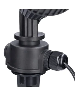 Lámpara estaca de exterior Tidian – FORLIGHT – Proyector de suelo negro, GU10 IP65, Apto para ambientes salinos