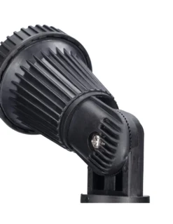 Lámpara estaca de exterior Tidian – FORLIGHT – Proyector de suelo negro, GU10 IP65, Apto para ambientes salinos