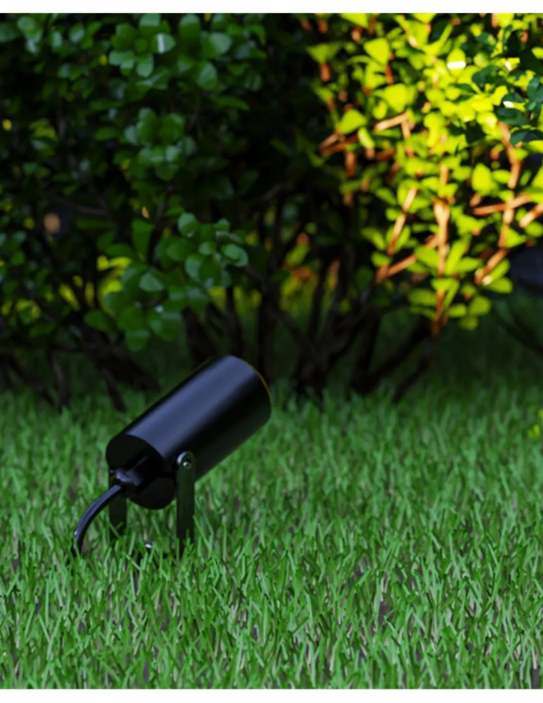 Lámpara Estaca Jumbo - FORLIGHT - Luz exterior estaca de jardín IP65, color negro