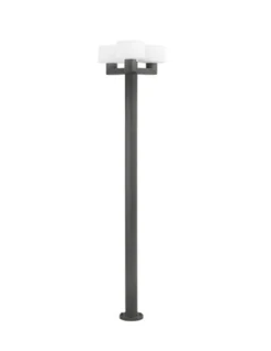 Lámpara farola de exterior Muffin – Faro – 3 luces, Gris oscuro, 211.5 cm