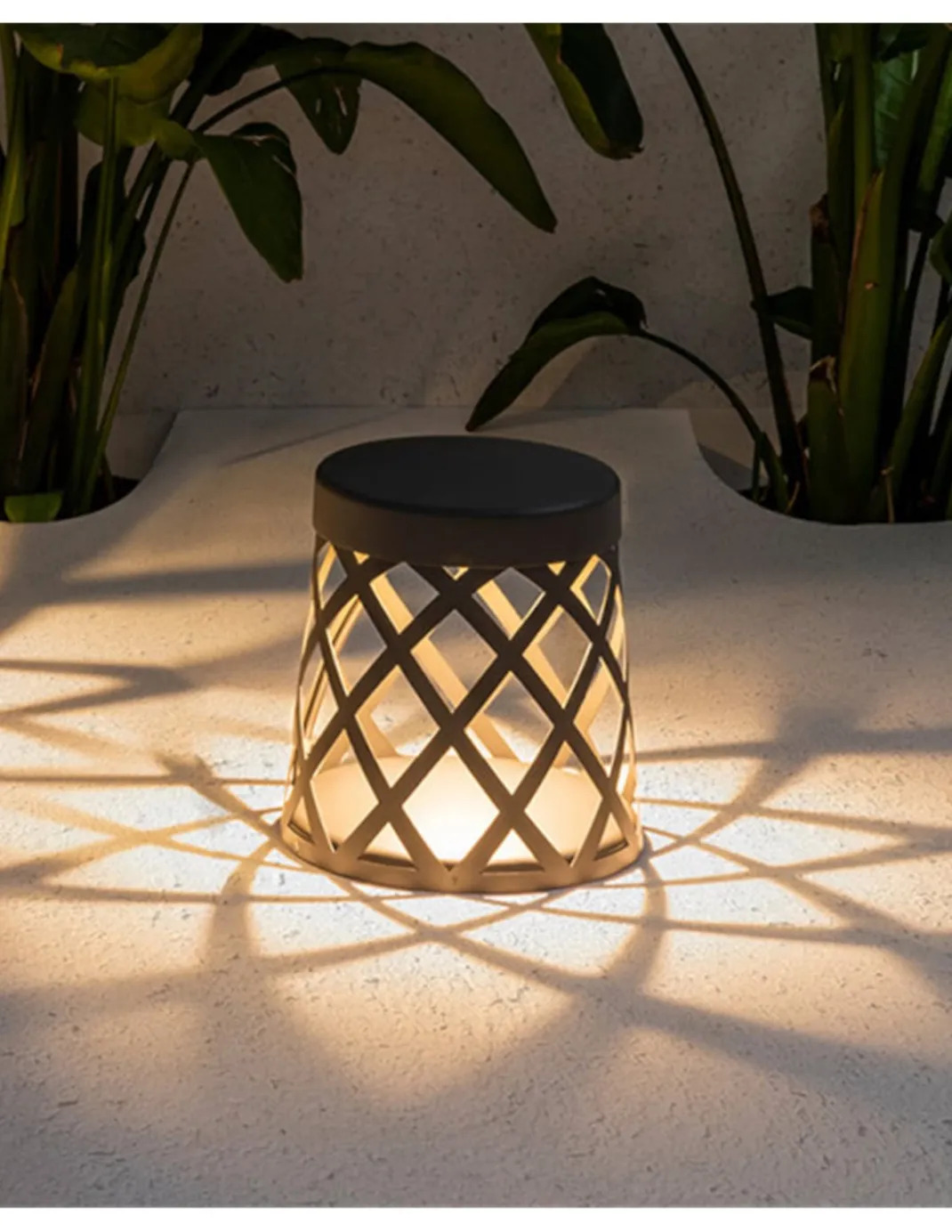 Lámpara LED baliza Shadow - Faro - Estructura de aluminio en gris oscuro, 25 cm