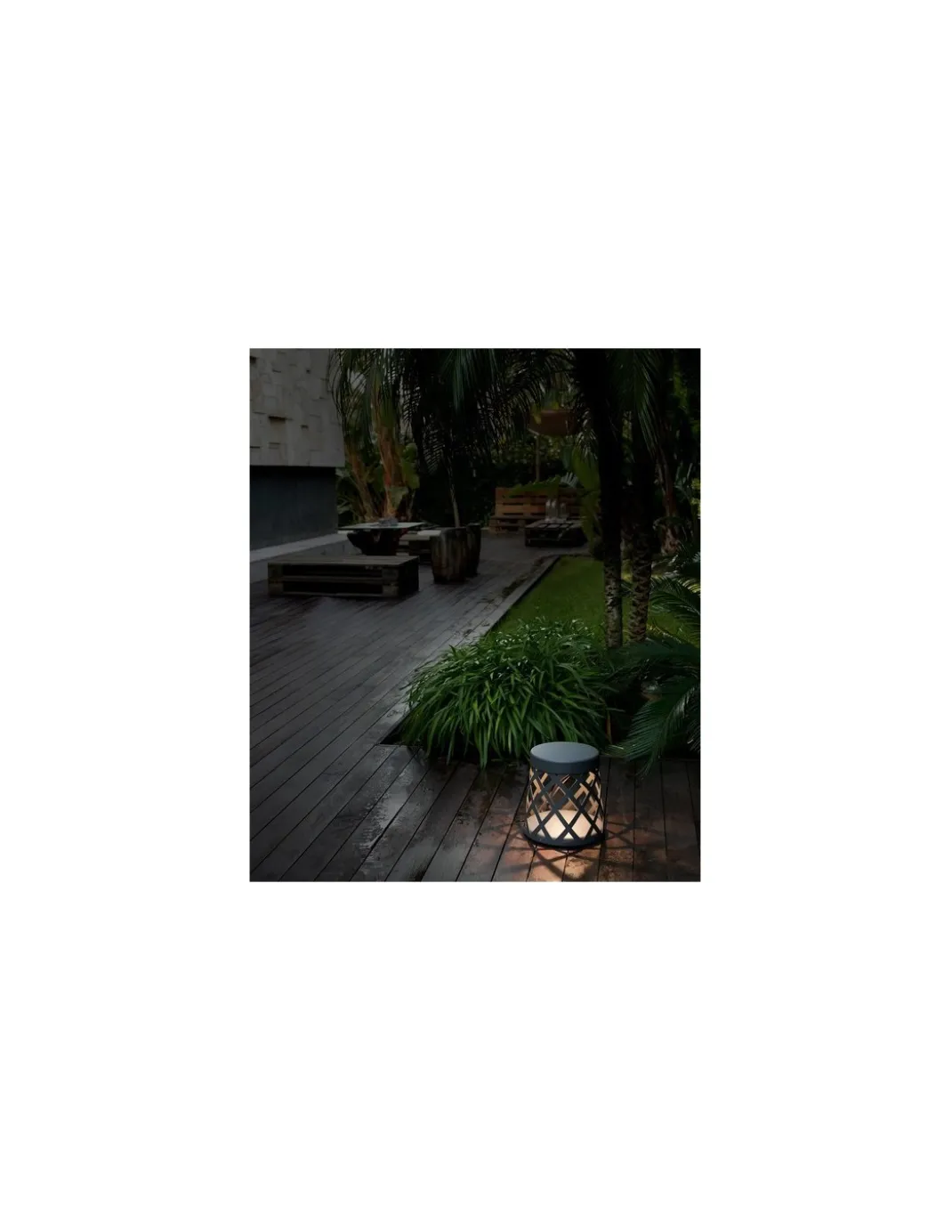 Lámpara LED baliza Shadow - Faro - Estructura de aluminio en gris oscuro, 25 cm