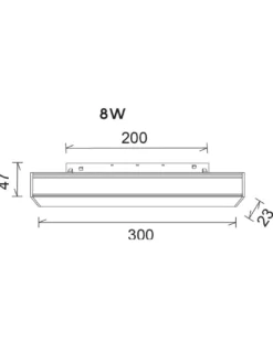Lámpara para carril Magneto 48V – Mantra – Disponible en 2 tamaños, LED regulable/no regulable