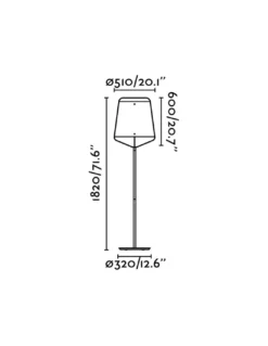 Lámpara pie Stood - Faro - Lámpara de madera de cerezo